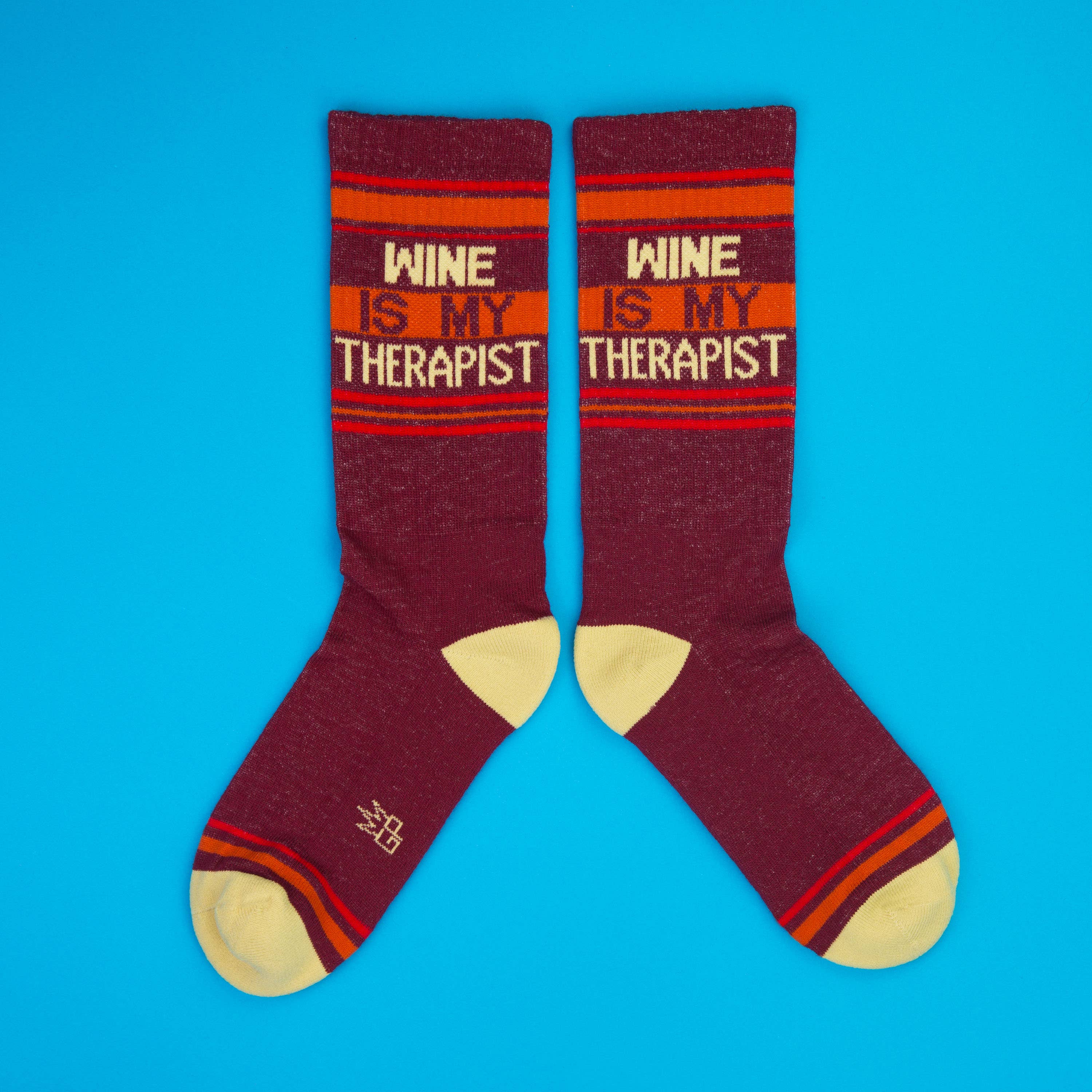 Wine is My Therapist Gym Crew Socks, photo 3 of 6