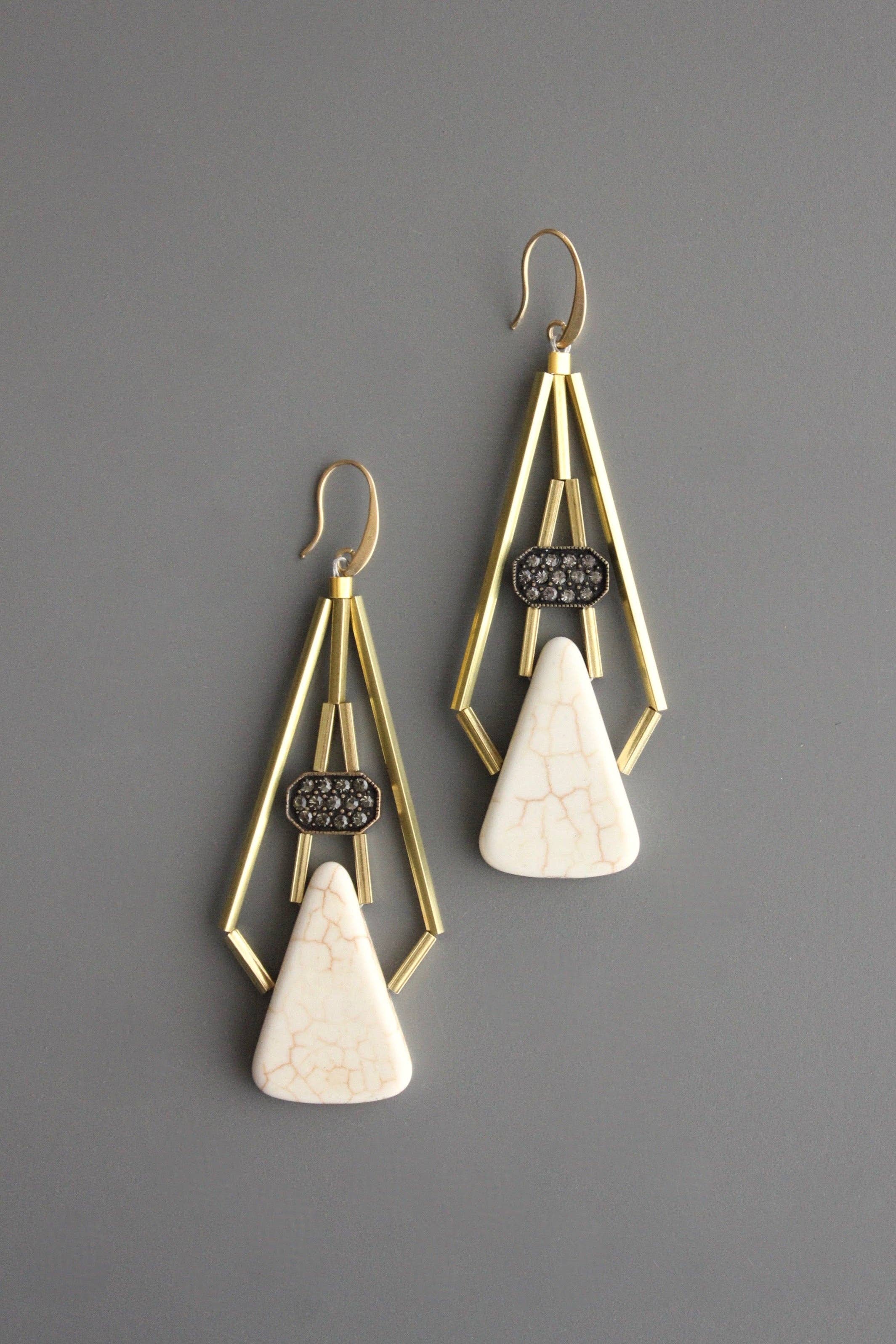 Magnesite earrings, photo 1 of 3
