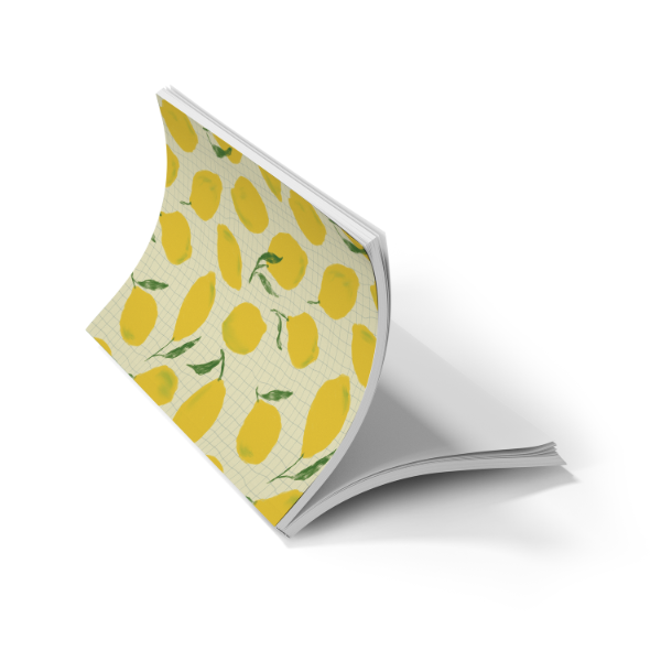 Lemon Grid Classic Layflat Notebook, photo 5 of 7
