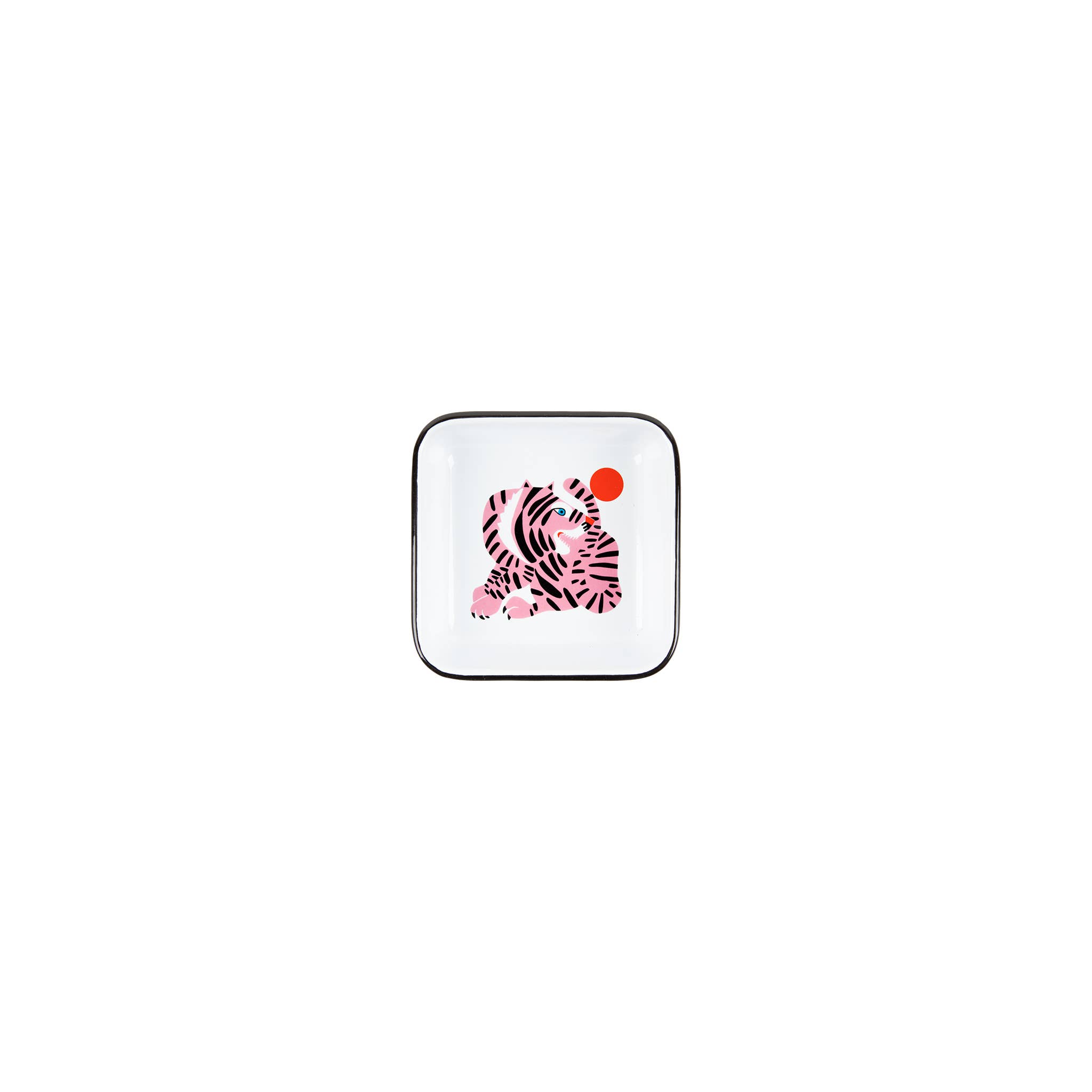 Lisa Congdon x CCH Pink Tiger Enamelware Small Square Tray