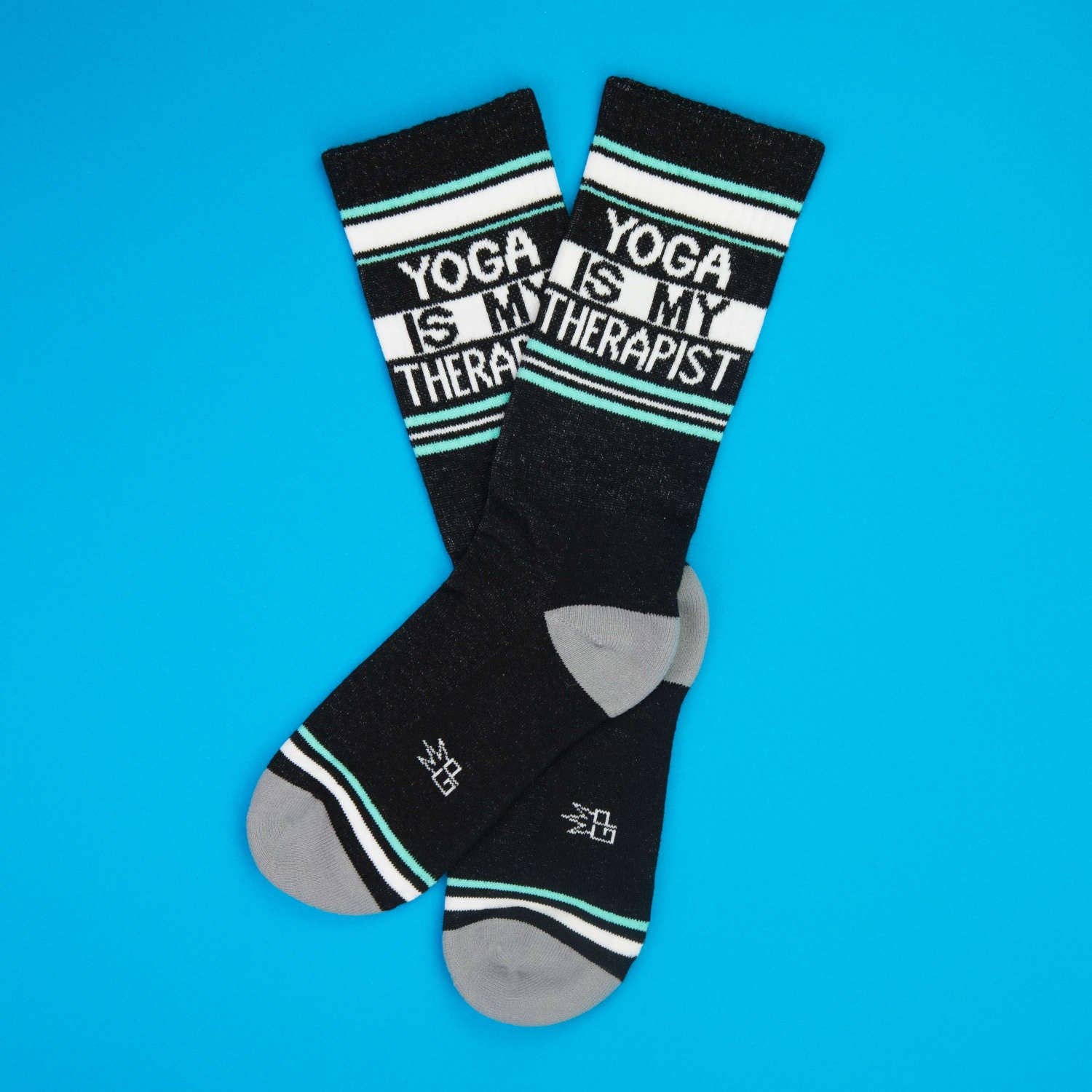 Yoga Is My Therapist Gym Crew Socks, photo 2 of 6