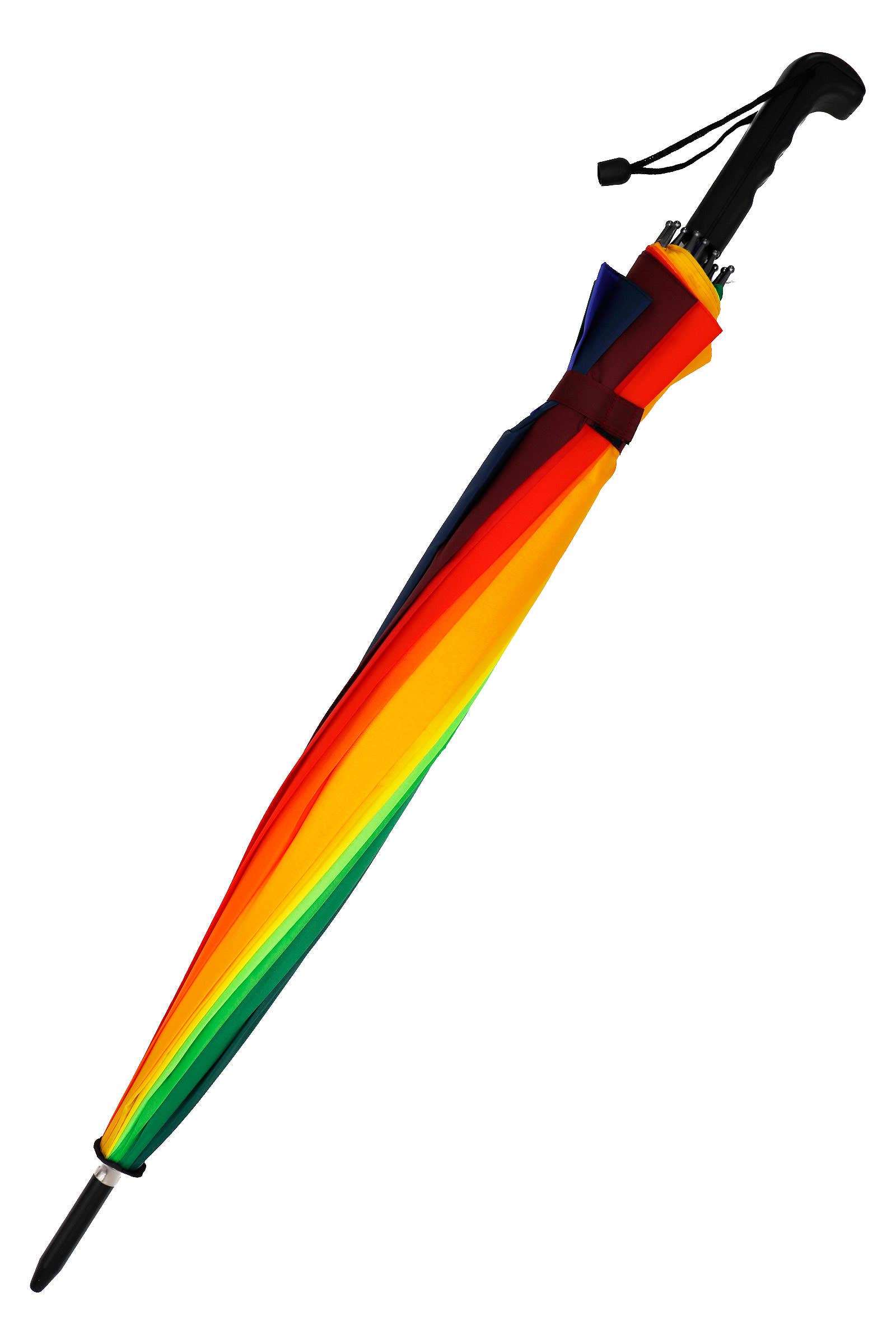 Rainbow 16 Panel Auto Open-fold Umbrella: AS SHOWN, ONE SIZE, photo 3 of 5