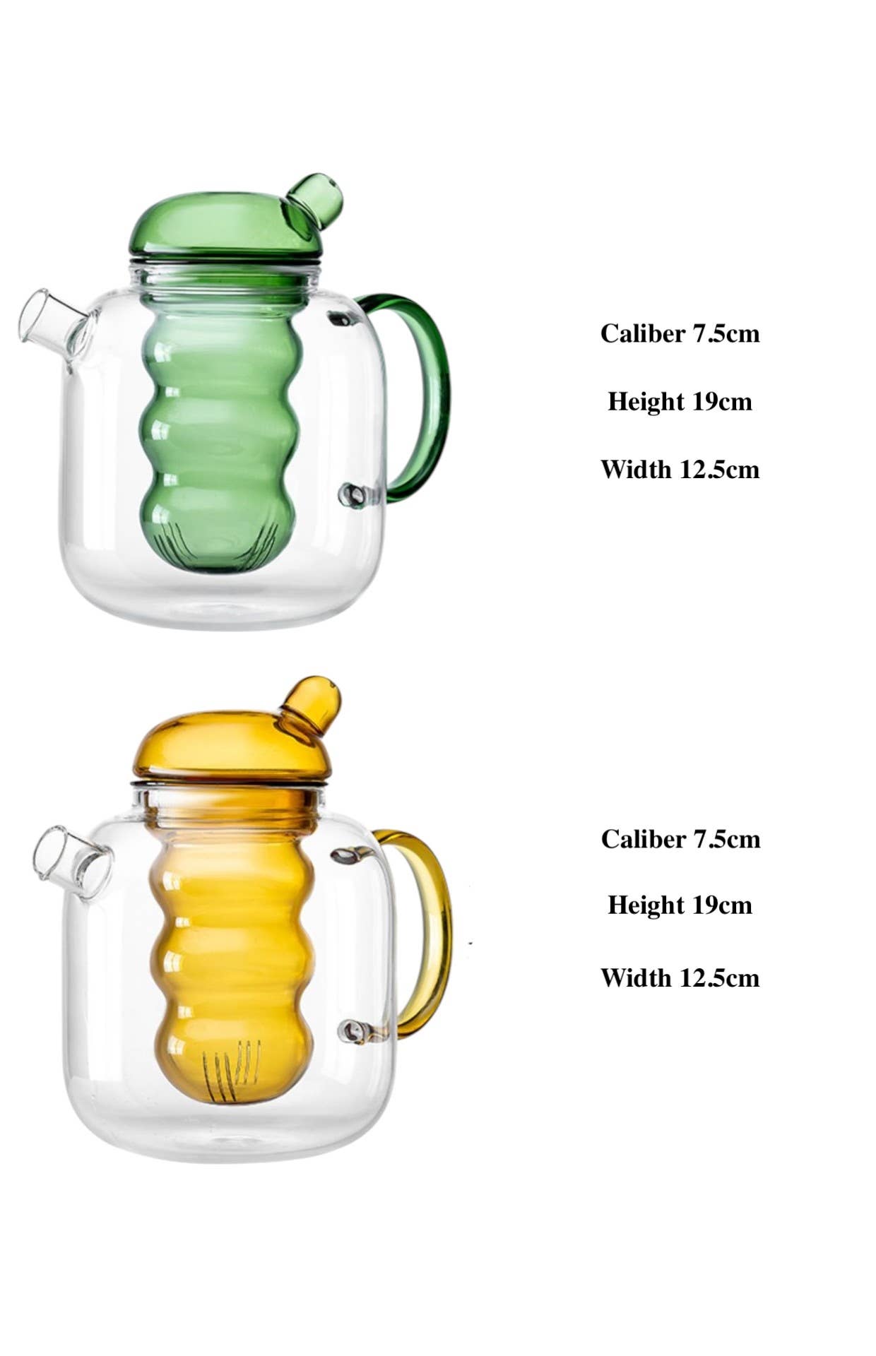 Nordic Minimalist Borosilicate Glass Teapot | Water Carafe, photo 4 of 4