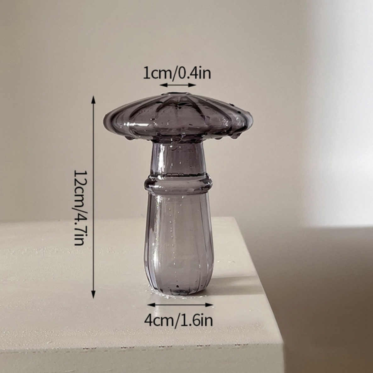 Mini Glass Mushroom Bud Vase, photo 5 of 7