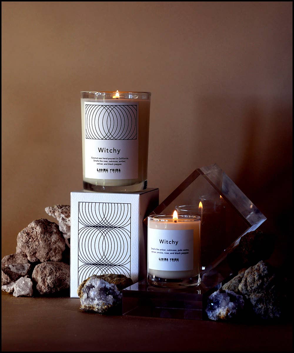Witchy: Amber, Oakmoss + Rose Forest Candle, photo 1 of 5
