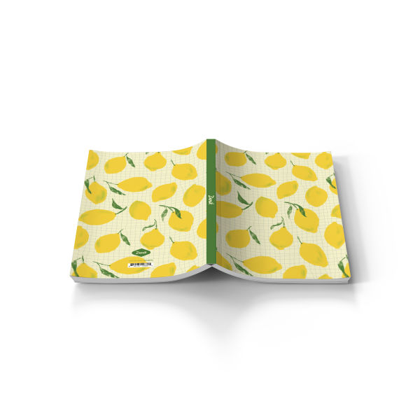 Lemon Grid Classic Layflat Notebook, photo 6 of 7