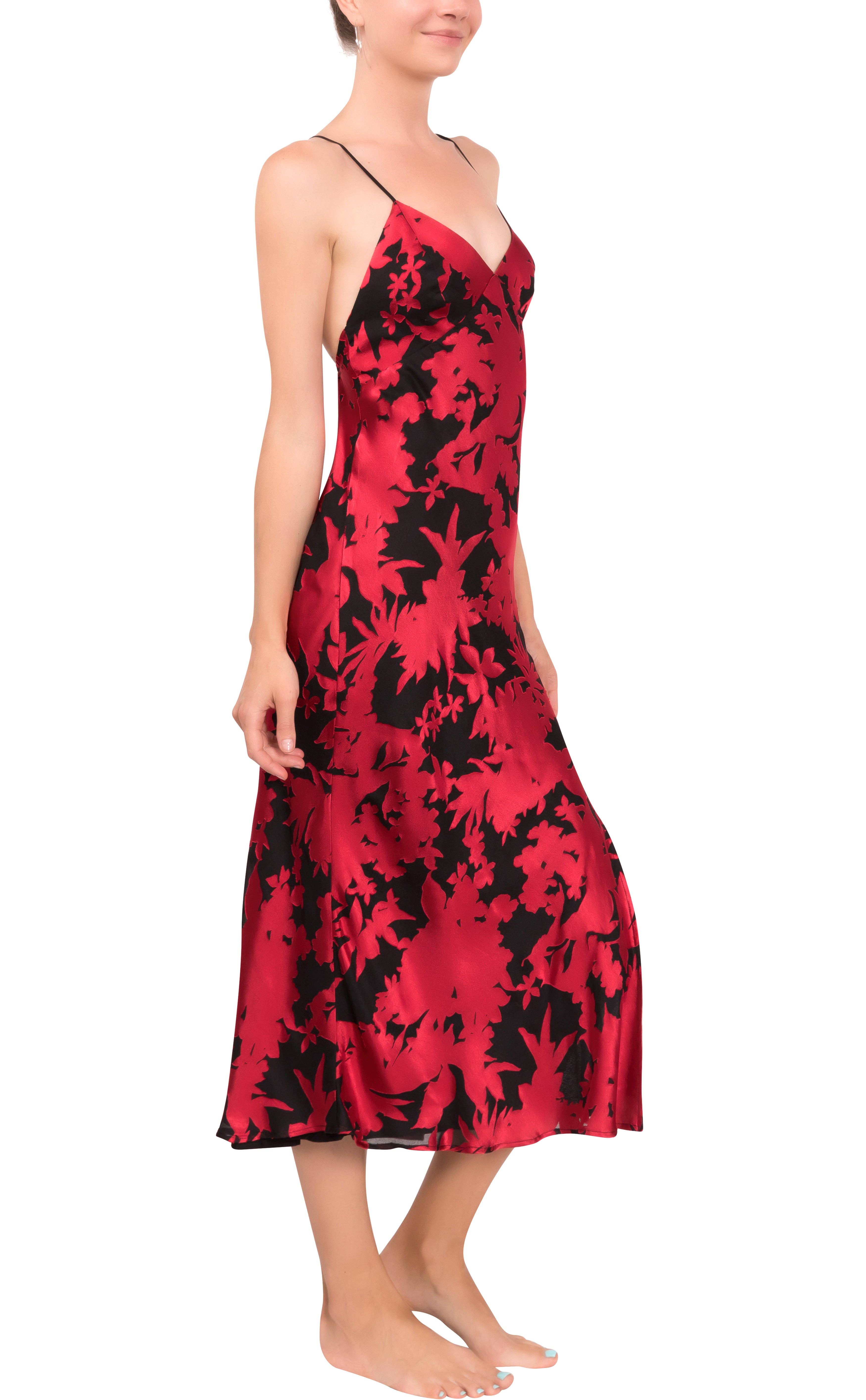 Red Velvet Burnout Dress, photo 3 of 5