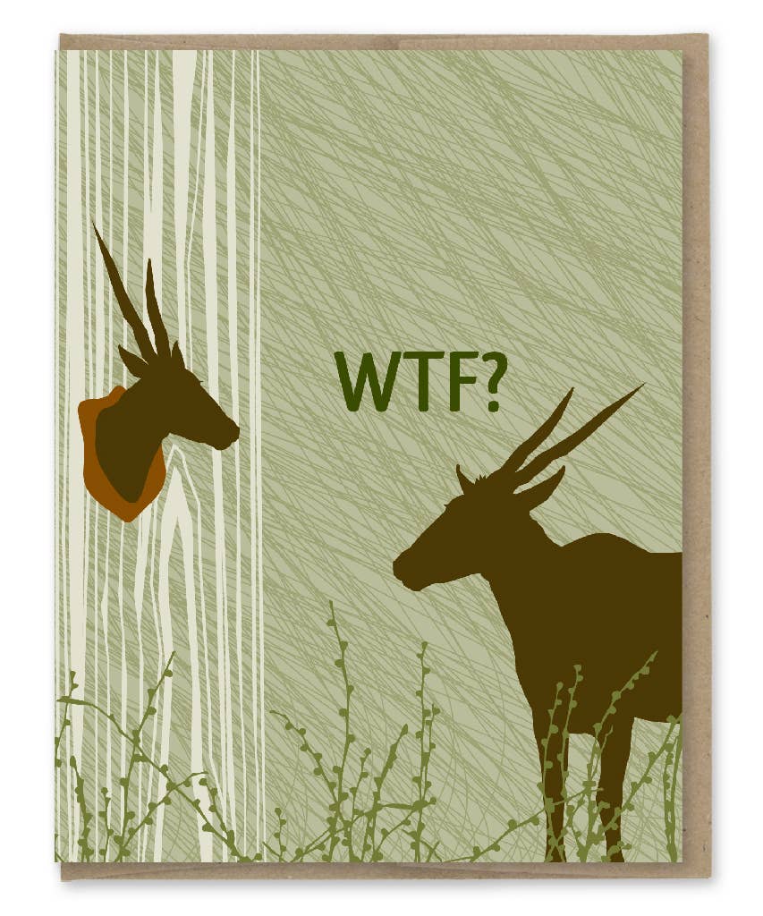 WTF Deer Trophy Card