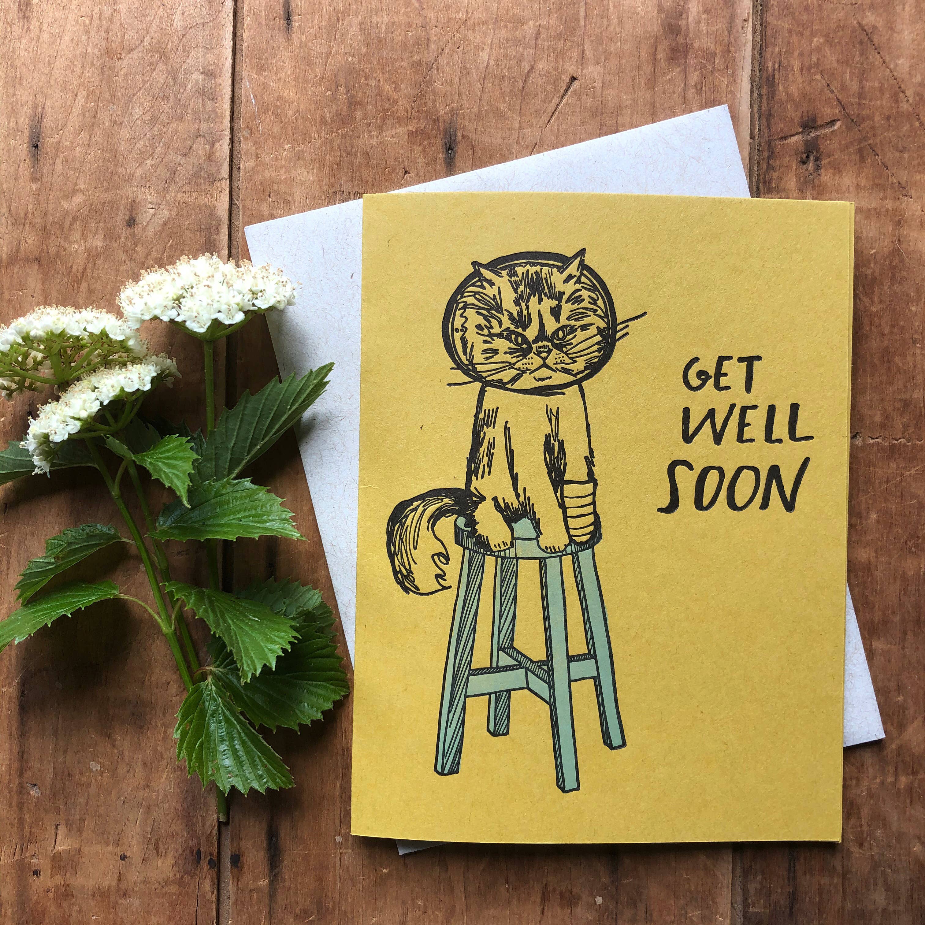 Get Well Soon Cat Card
