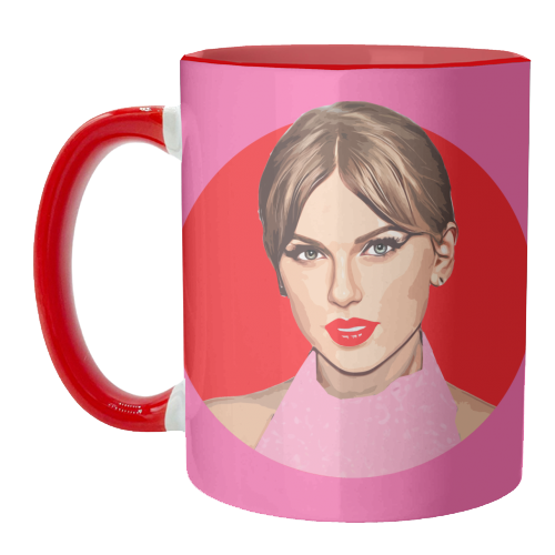 Mugs 'Red lips' by DOLLY WOLFE