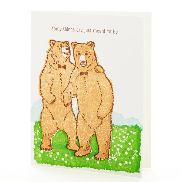 Ilee Papergoods - Bears Meant to Be Notecard
