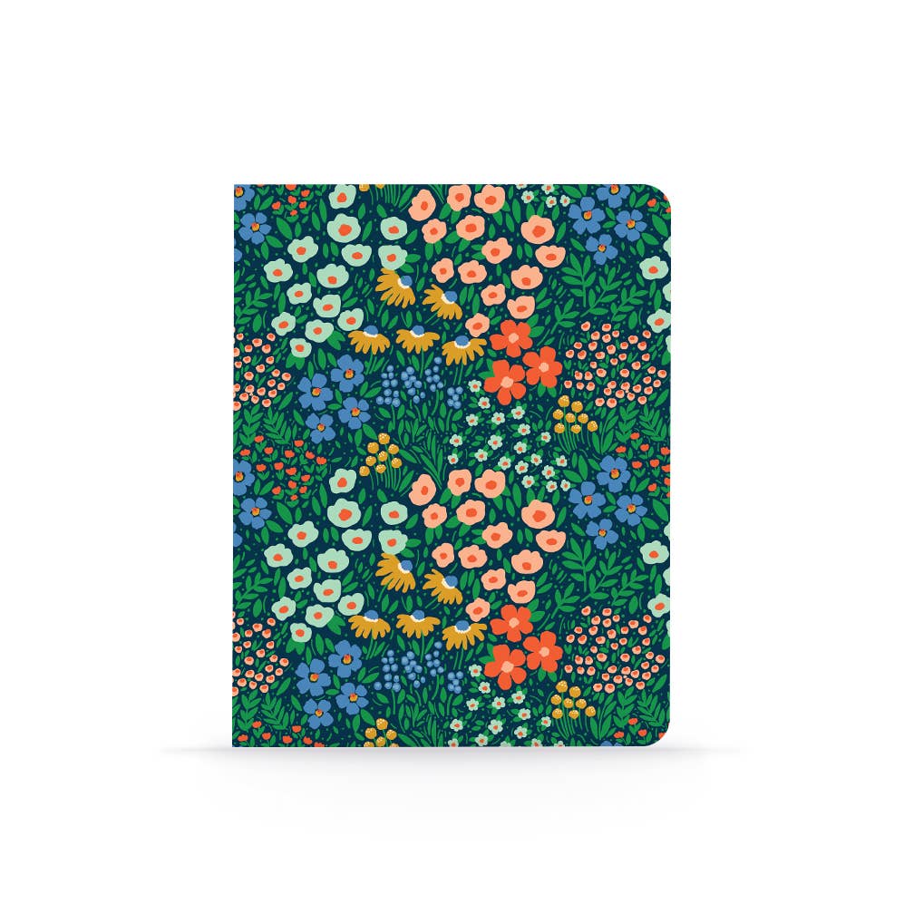 Navy Garden Medium Layflat Notebook