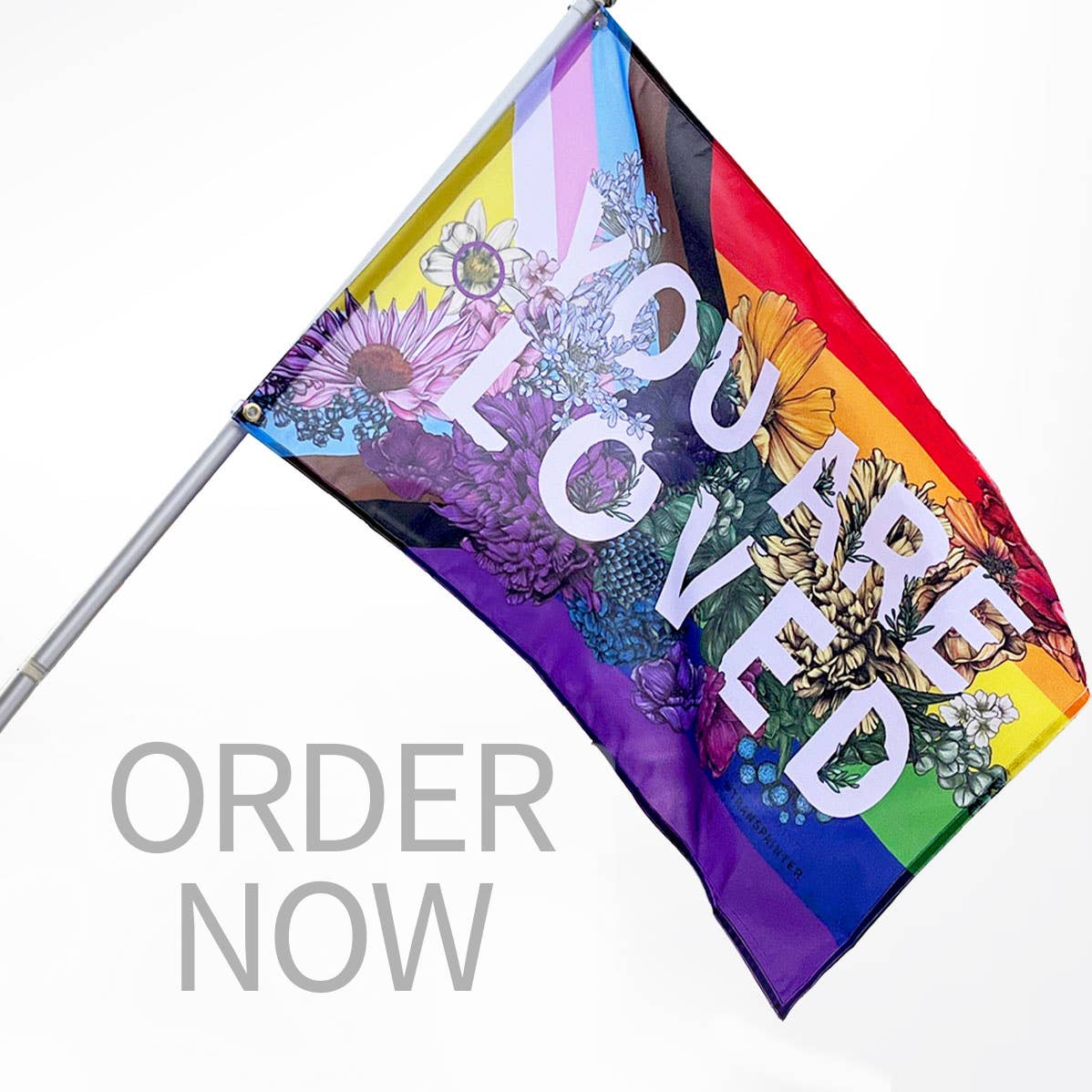 You Are Loved Flag | LGBTQ Rainbow Pride Flag, photo 3 of 8