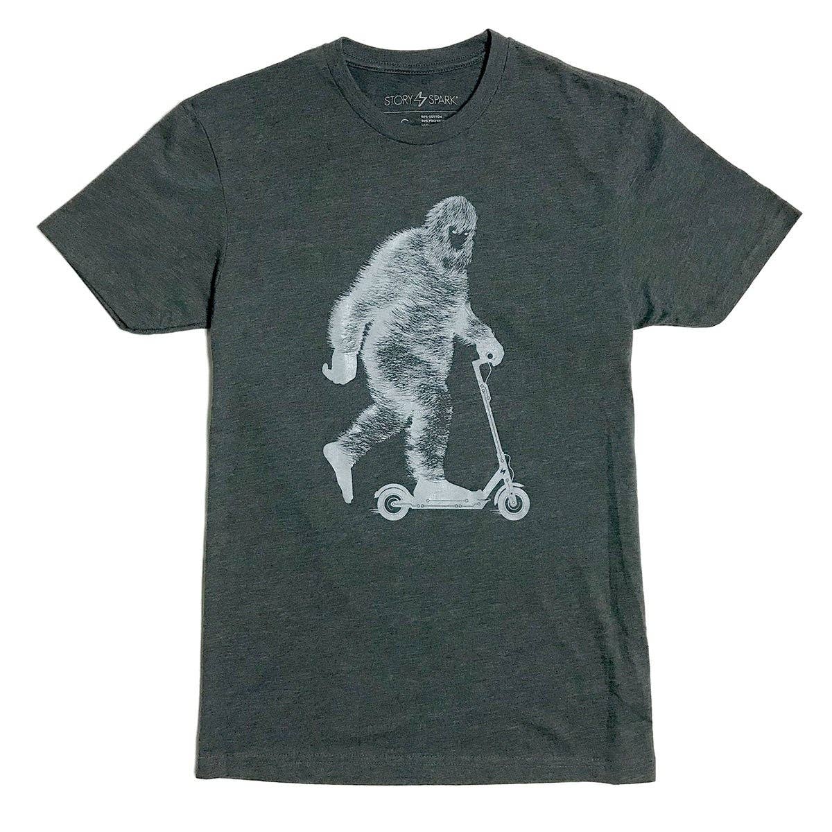 GLOW BIG - Scooter Riding Sasquatch Glow T-shirt: XXL, photo 1 of 4