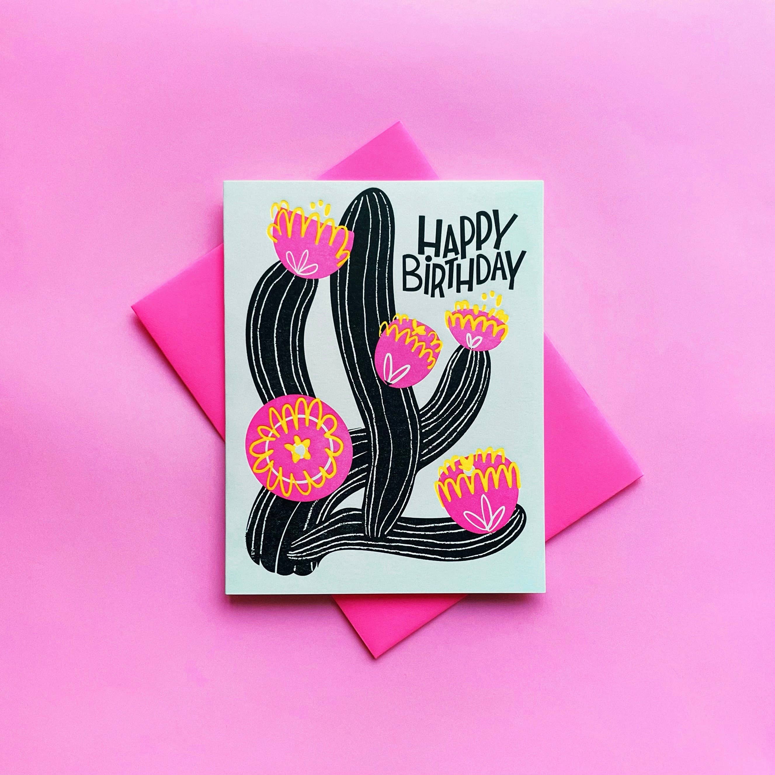 Cactus Birthday Card