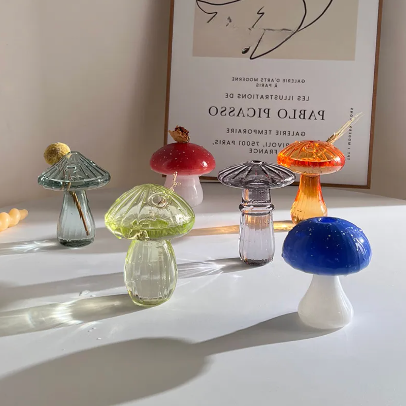 Mini Glass Mushroom Bud Vase, photo 1 of 7