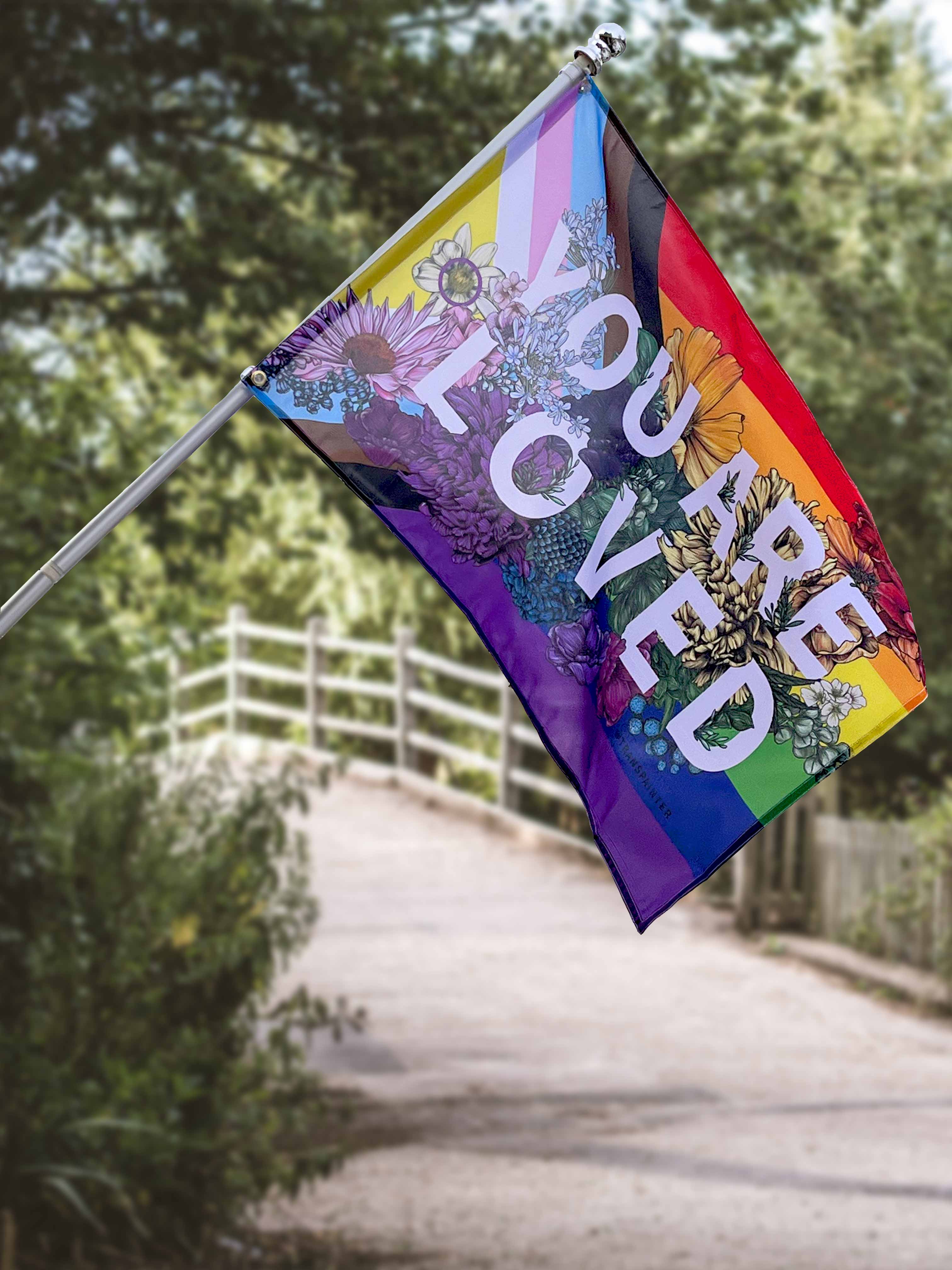 You Are Loved Flag | LGBTQ Rainbow Pride Flag, photo 2 of 8