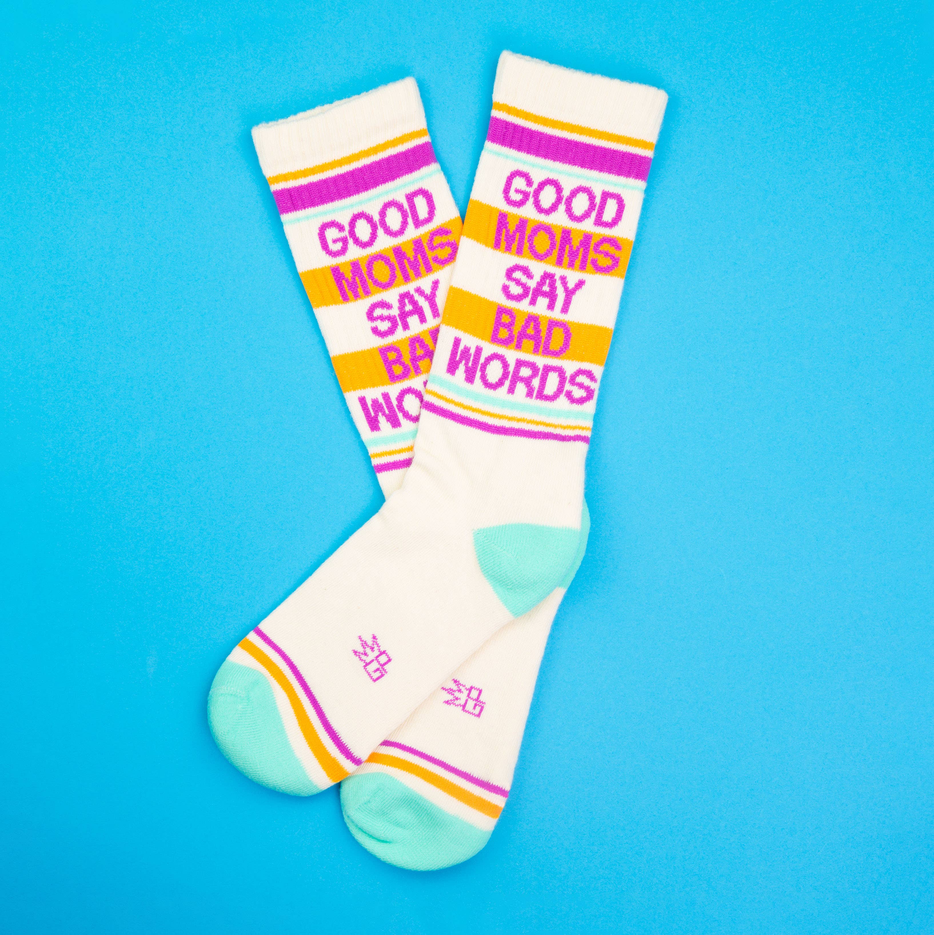Good Moms Say Bad Words Gym Crew Socks, photo 2 of 6