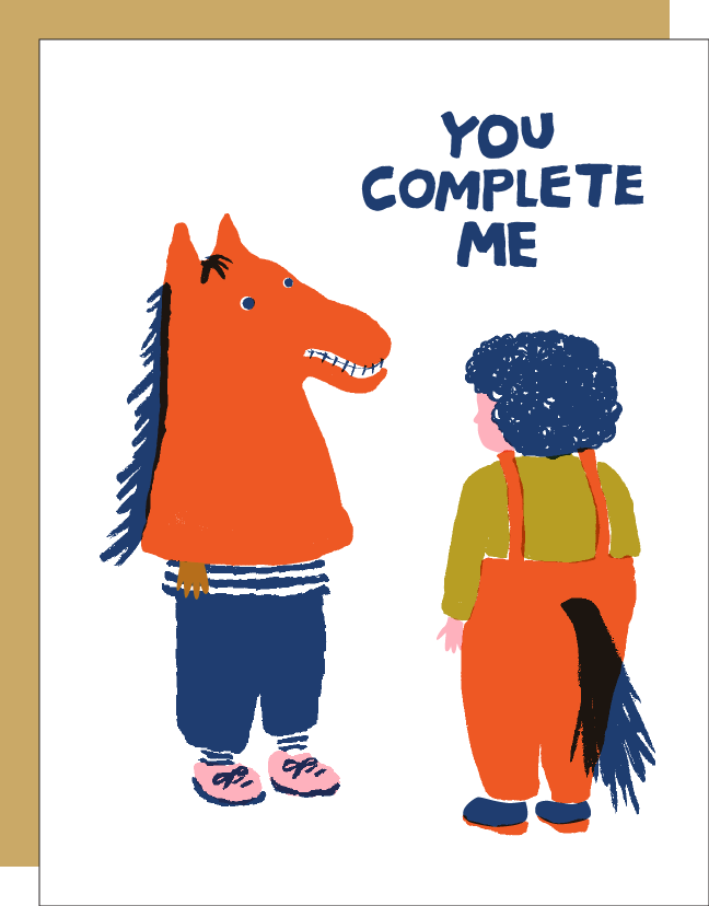 EGG PRESS - Complete Me Card
