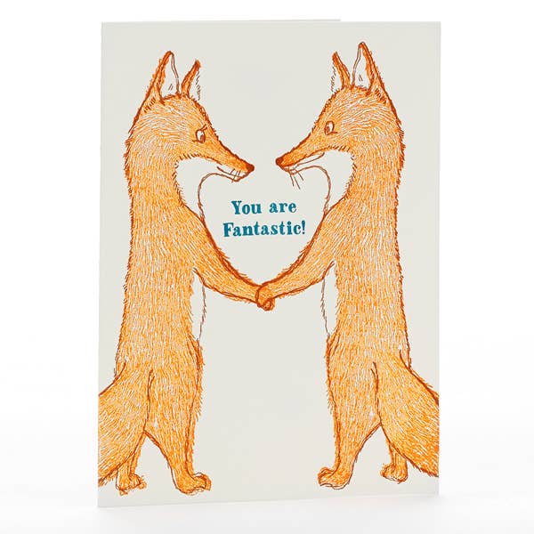 Foxes You Are Fantastic Notecard