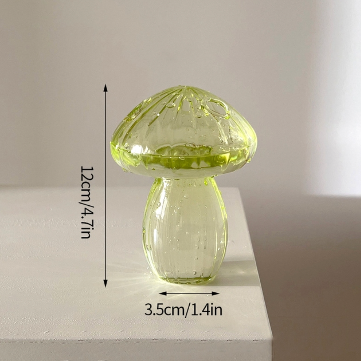 Mini Glass Mushroom Bud Vase, photo 2 of 7