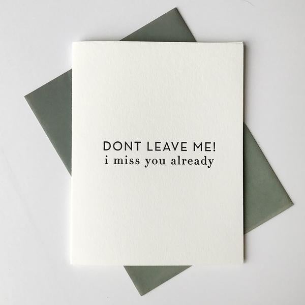 Steel Petal Press - Don't Leave