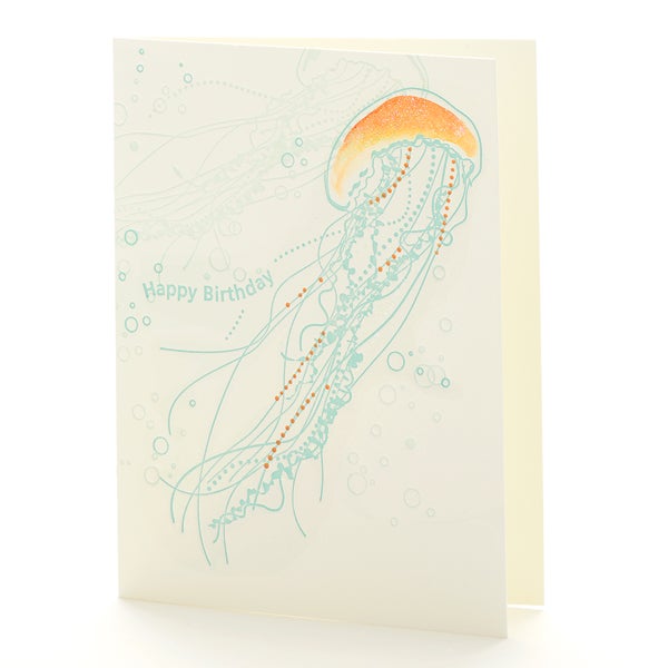 Ilee Papergoods - Jellyfish Happy Birthday Notecard