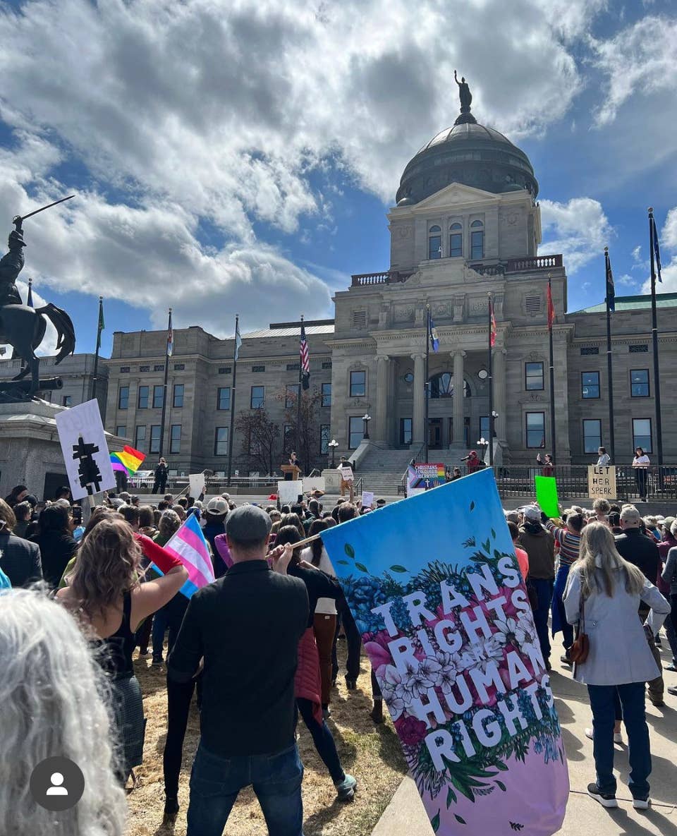Trans Rights Are Human Rights Flag, photo 7 of 8