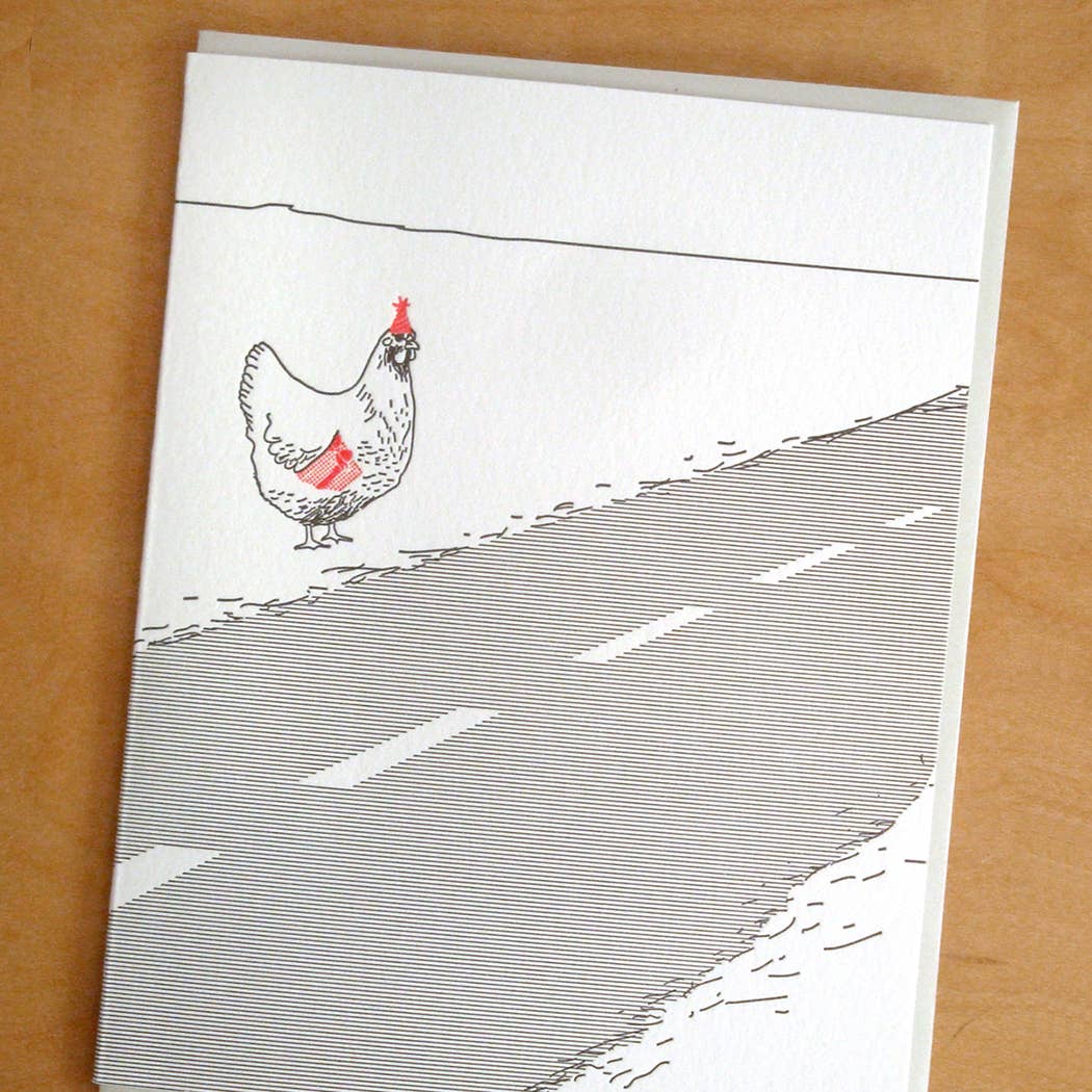 Chicken Cross The Road Birthday Greeting Card