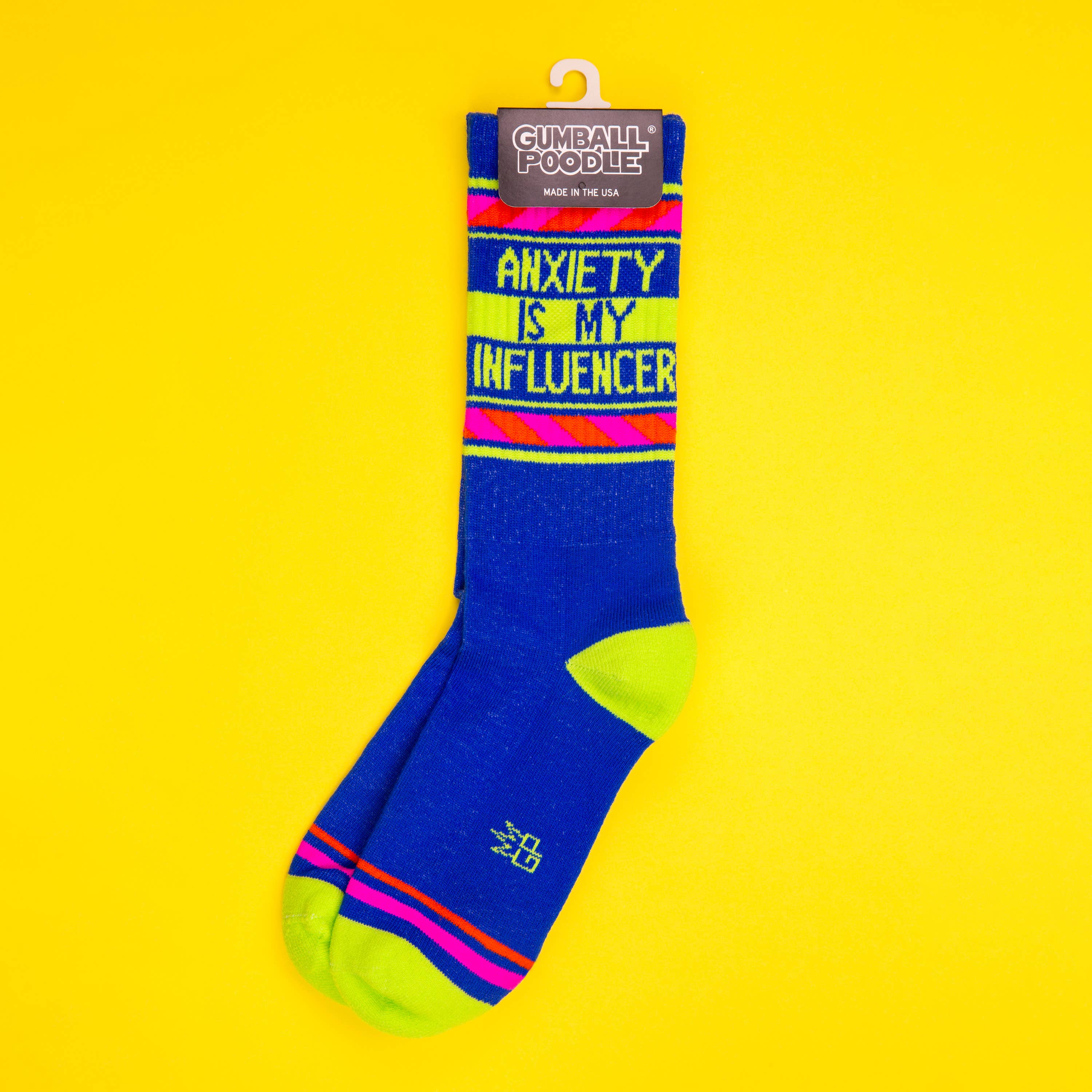 Anxiety is My Influencer Gym Crew Socks, photo 5 of 6