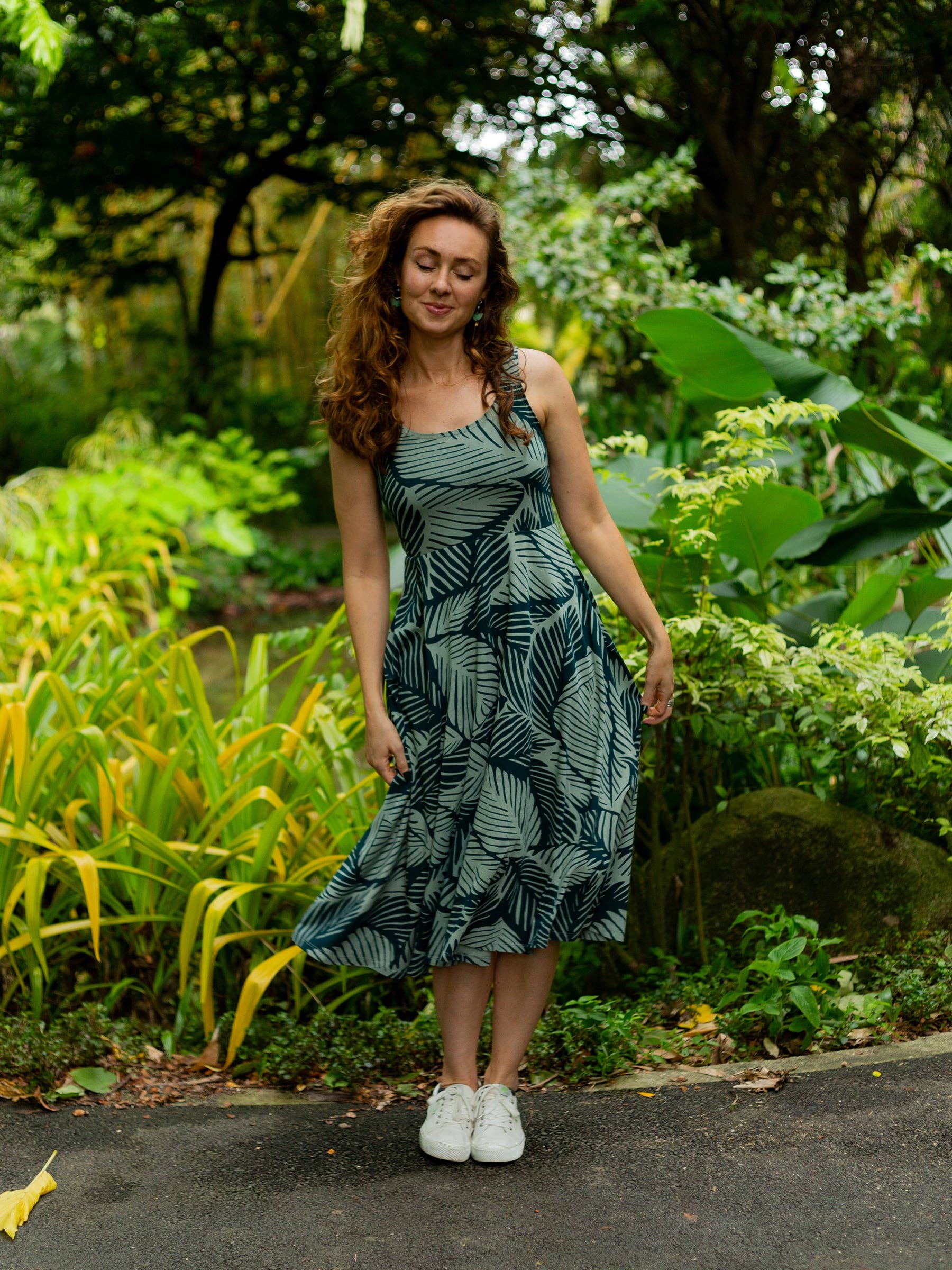 Tropics Organic Midi Fit + Flare Dress, photo 6 of 8