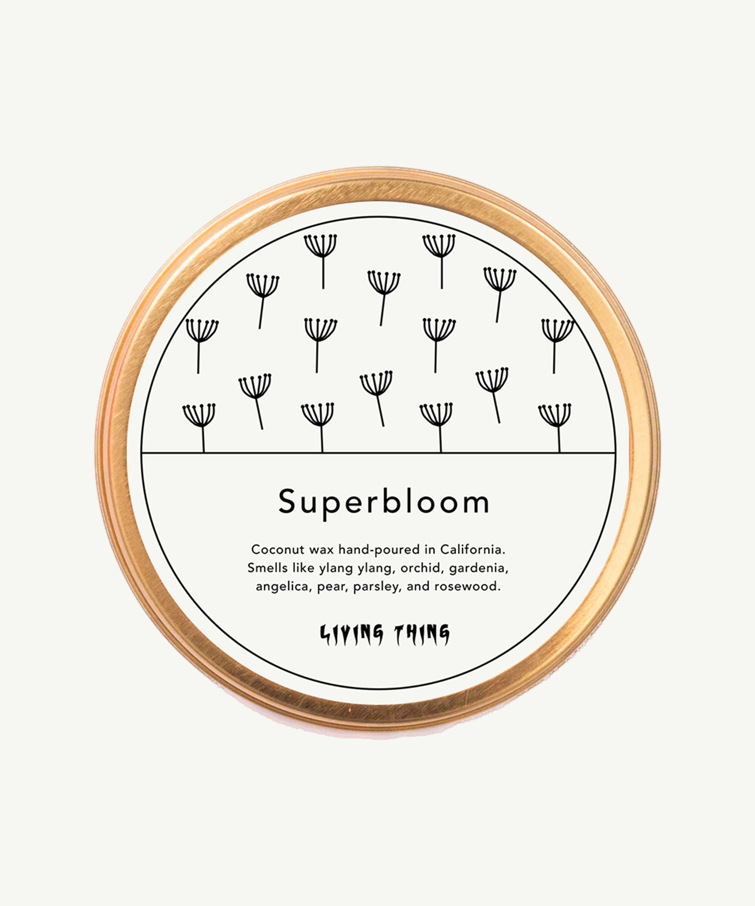 Superbloom Candle Travel Tin: Ylang Ylang, Gardenia + Pear