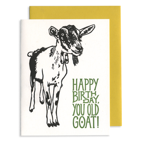 Goat Birthday CARD