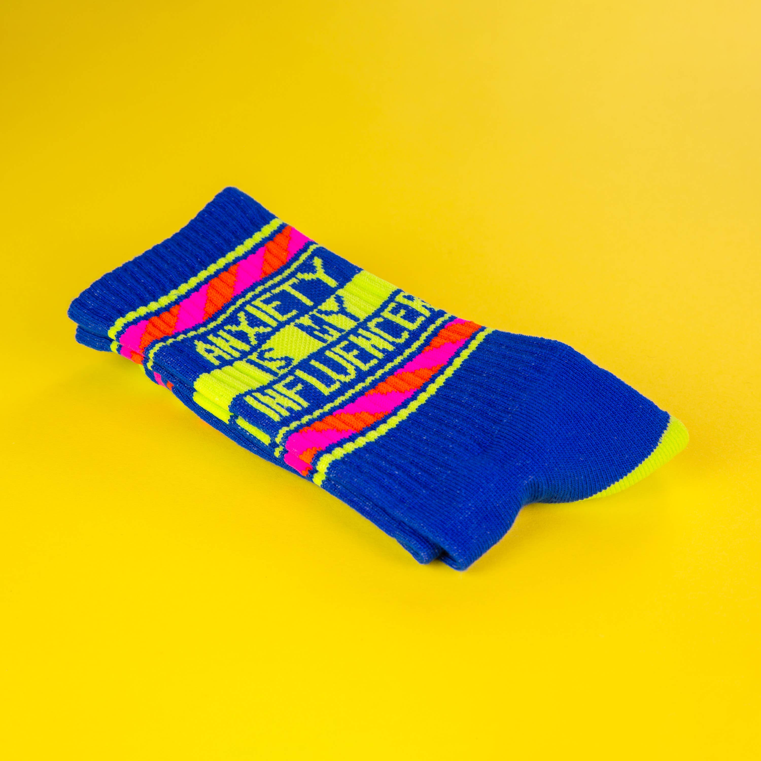 Anxiety is My Influencer Gym Crew Socks, photo 4 of 6