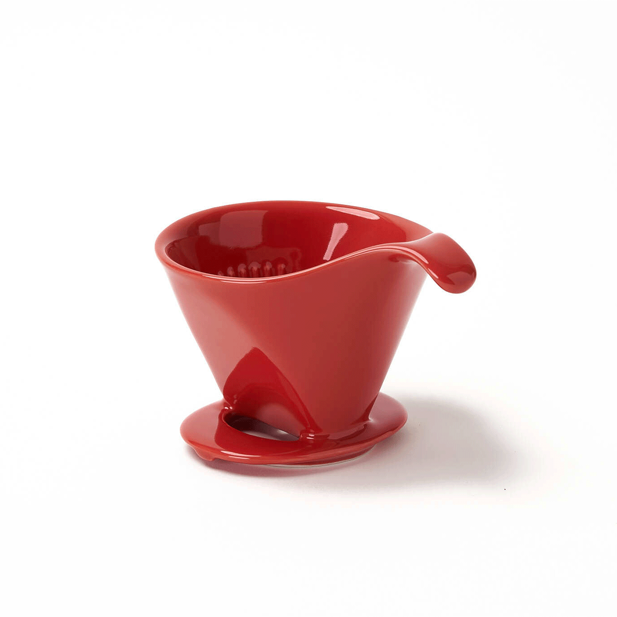 Bee House Pour-over Ceramic Coffee Dripper - Tomato -, photo 3 of 4