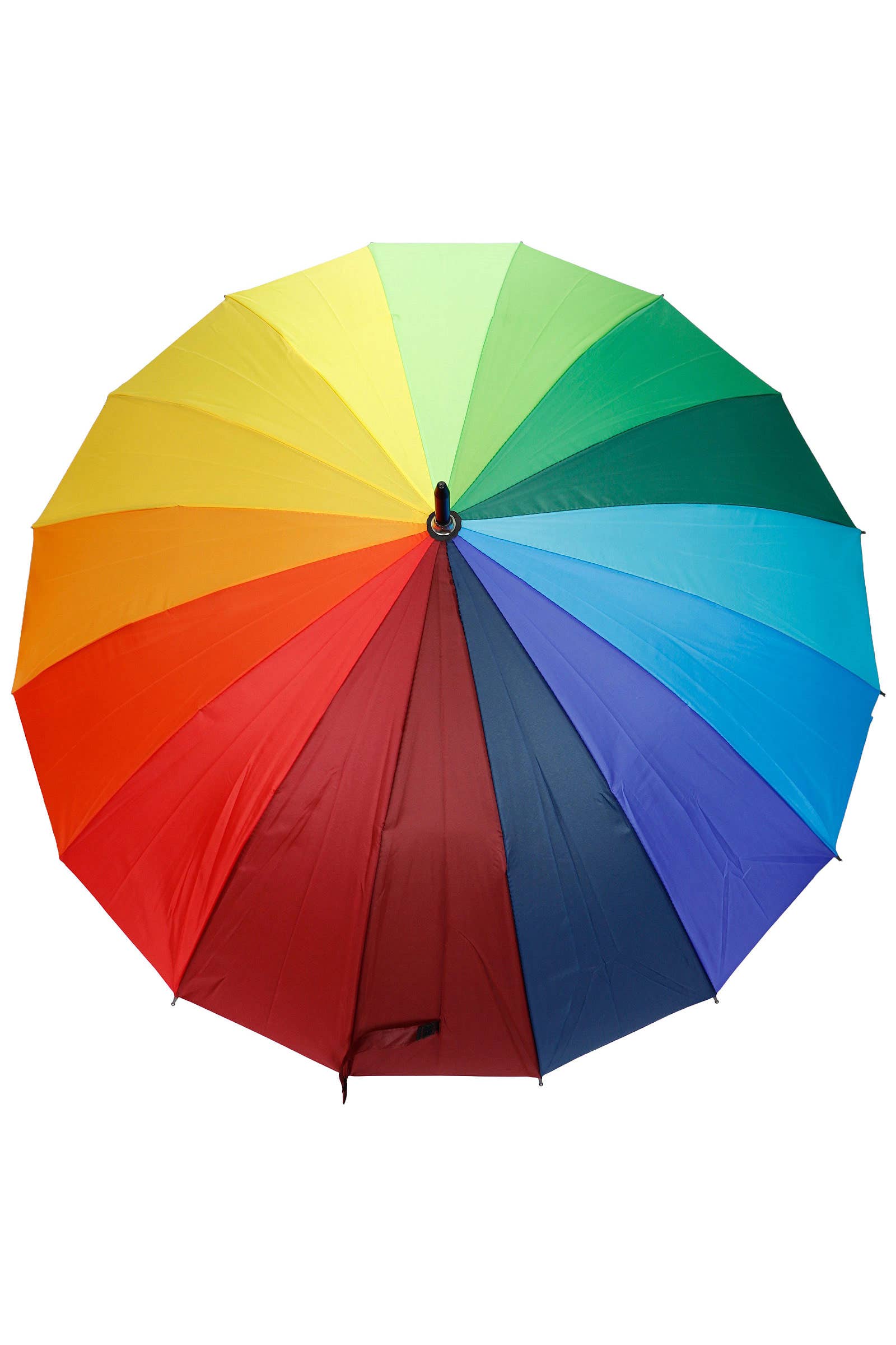Rainbow 16 Panel Auto Open-fold Umbrella: AS SHOWN, ONE SIZE, photo 1 of 5