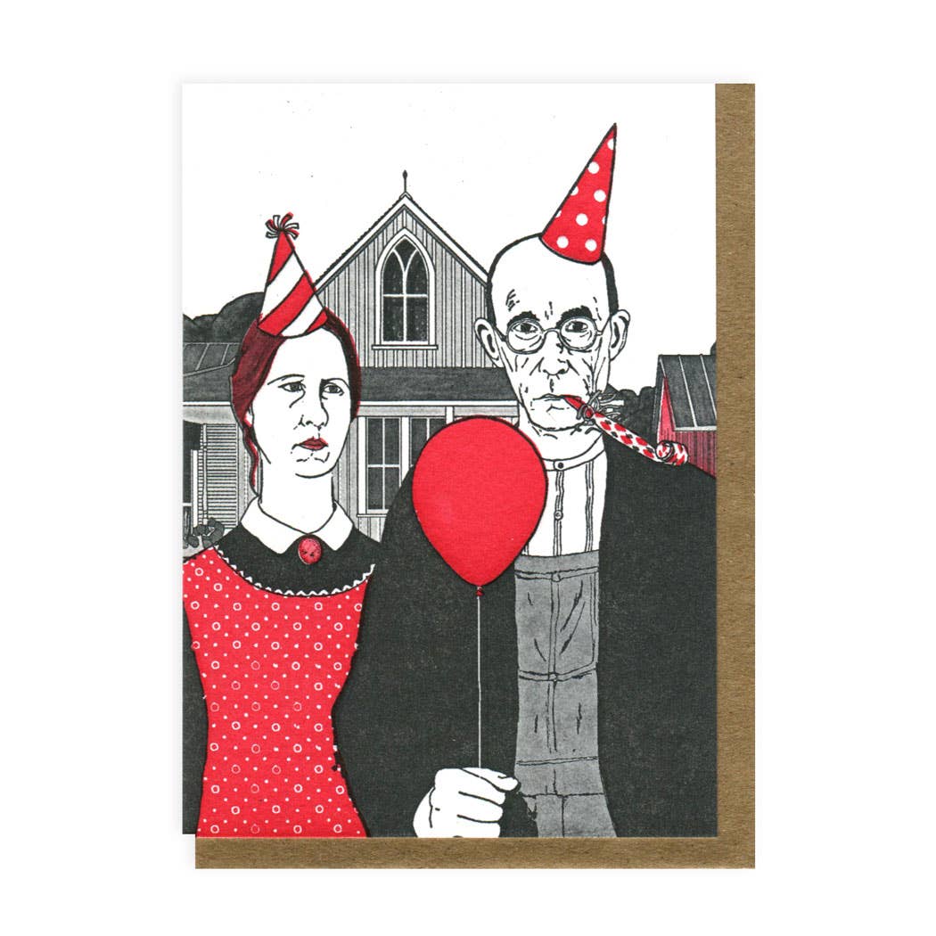 American Gothic Birthday card