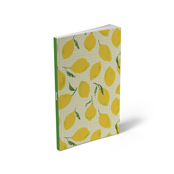 Lemon Grid Classic Layflat Notebook, photo 4 of 7