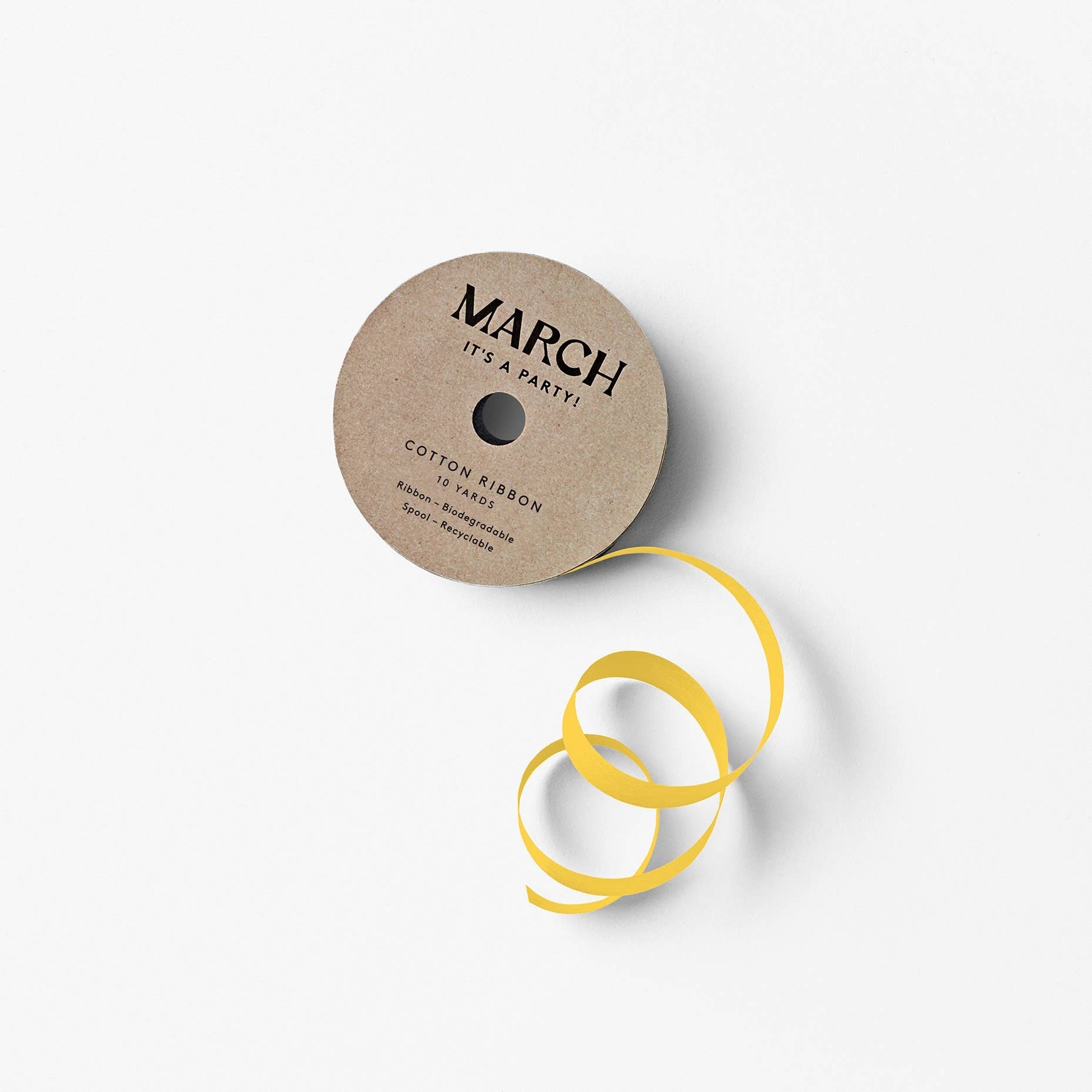 Cotton Ribbon Yellow