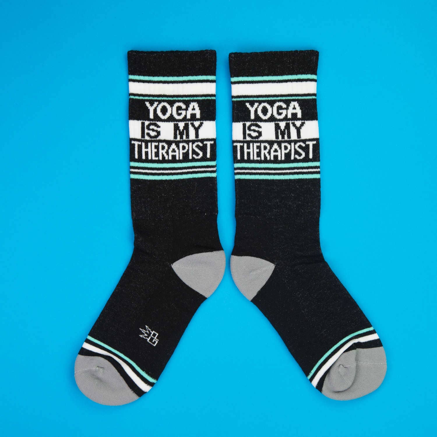 Yoga Is My Therapist Gym Crew Socks, photo 3 of 6