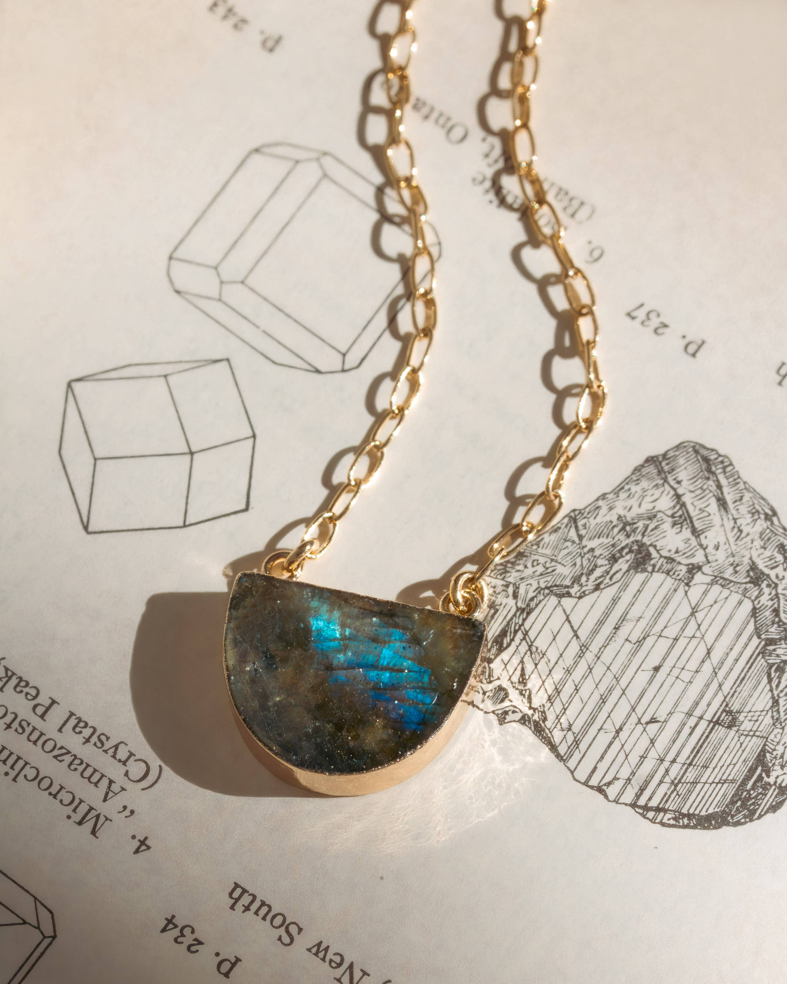 Labradorite Arc Necklace, photo 1 of 2