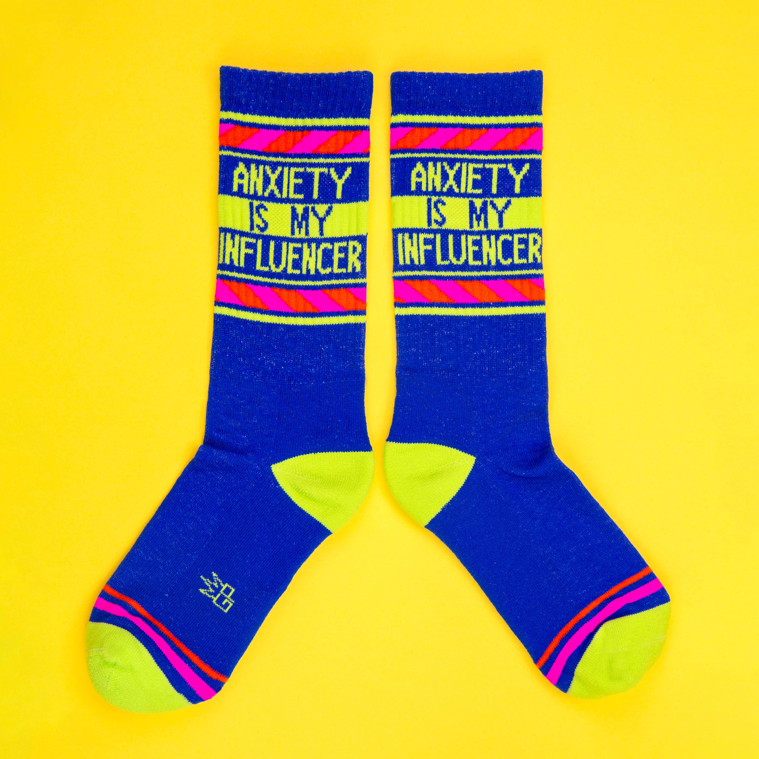 Anxiety is My Influencer Gym Crew Socks, photo 3 of 6