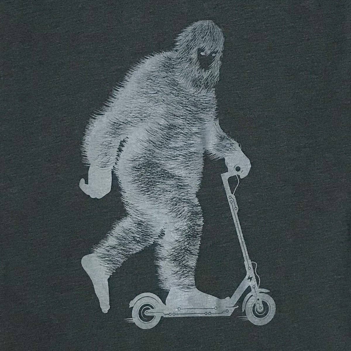 GLOW BIG - Scooter Riding Sasquatch Glow T-shirt: L, photo 3 of 4