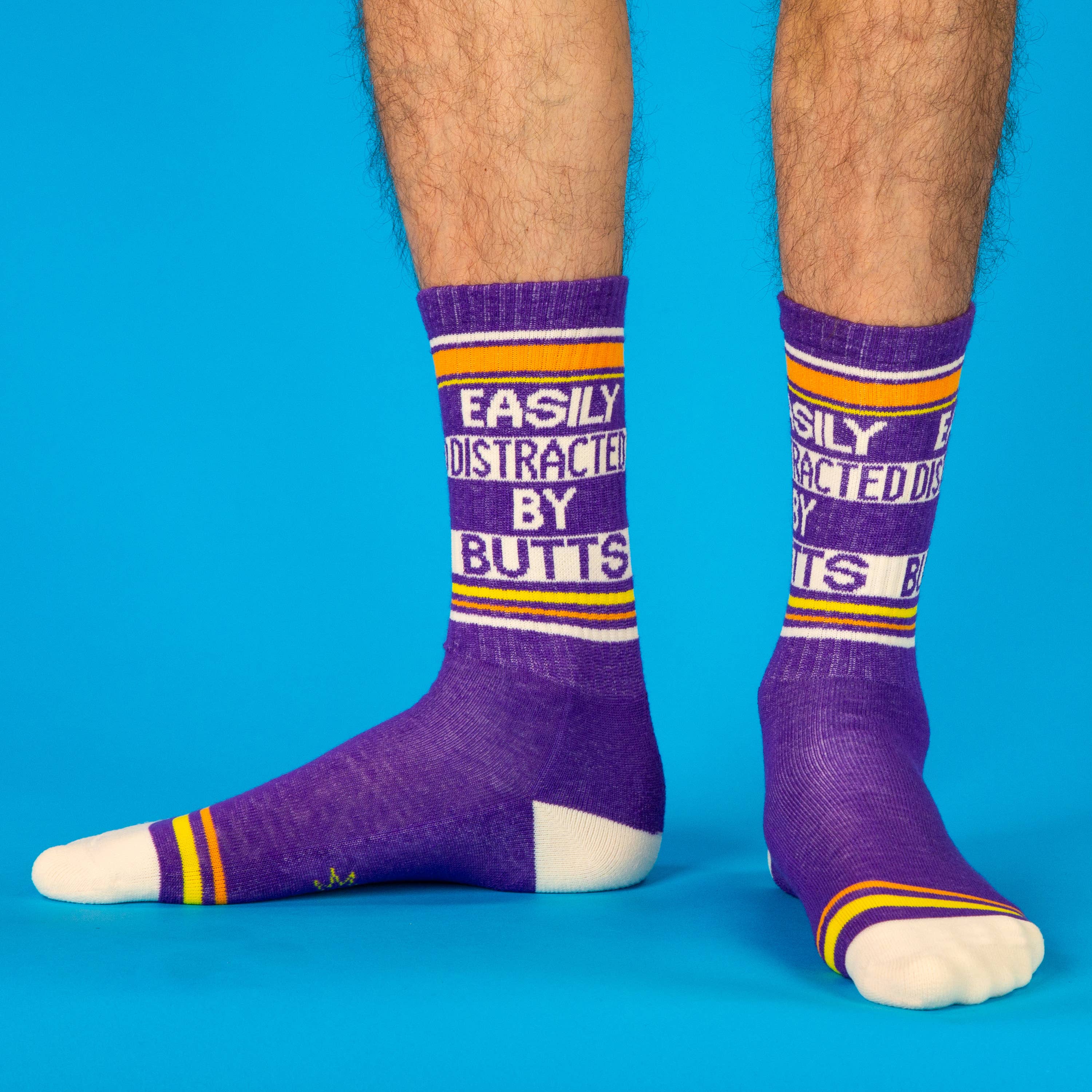Easily Distracted By Butts Gym Crew Socks, photo 8 of 8
