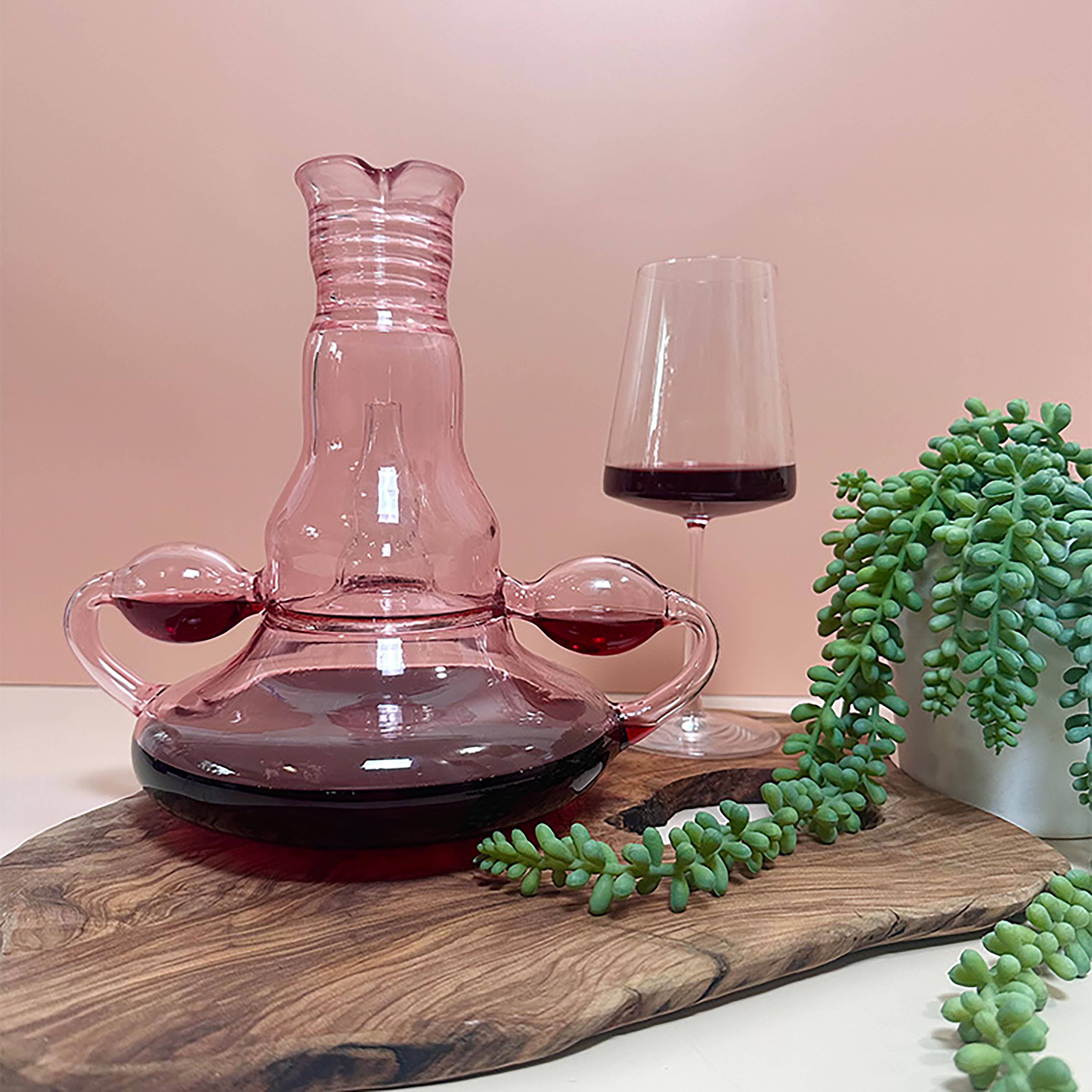 Shecanter Rose Tinted Uterus Decanter, photo 2 of 2