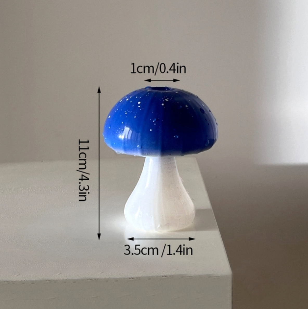 Mini Glass Mushroom Bud Vase, photo 7 of 7