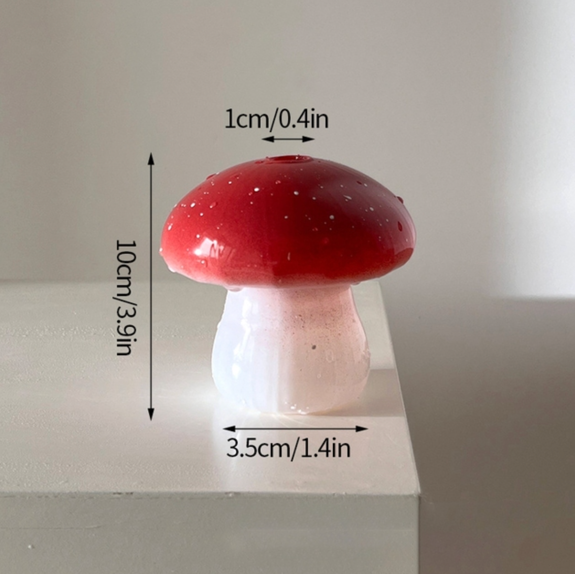 Mini Glass Mushroom Bud Vase, photo 6 of 7