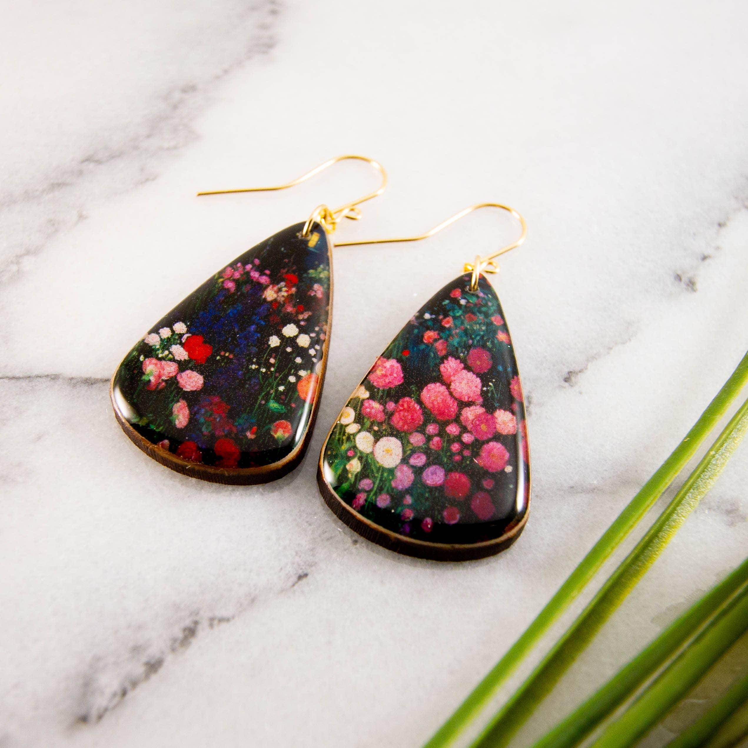 Midnight Garden Oversize Teardrop Earrings, photo 2 of 2