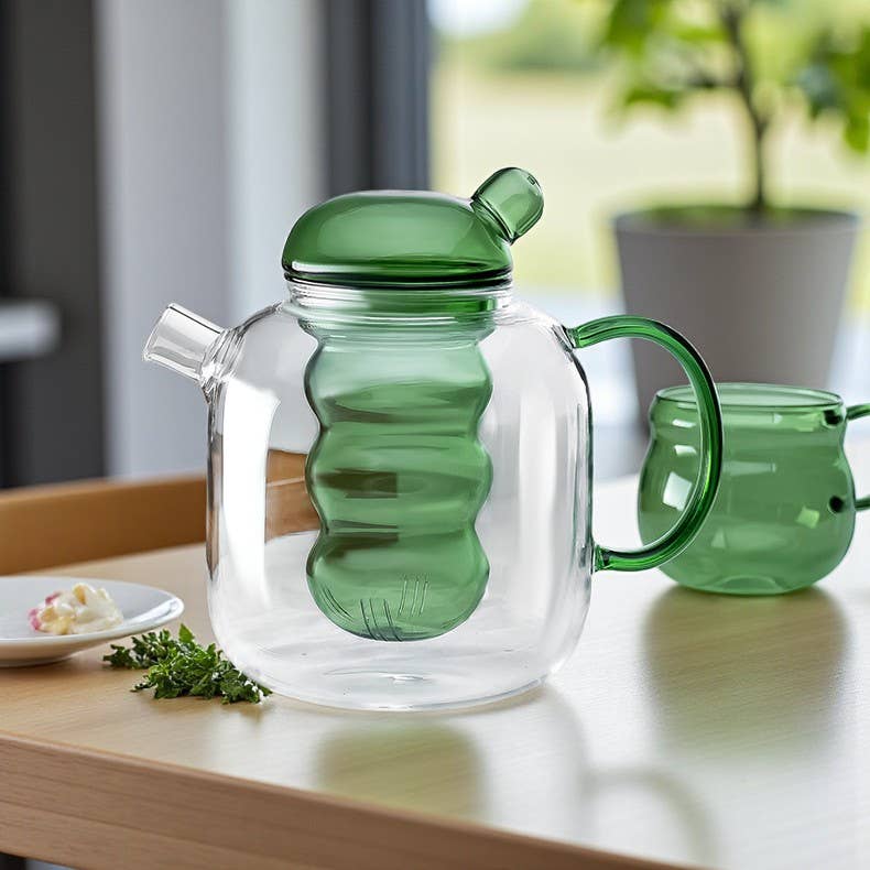 Nordic Minimalist Borosilicate Glass Teapot | Water Carafe, photo 1 of 4