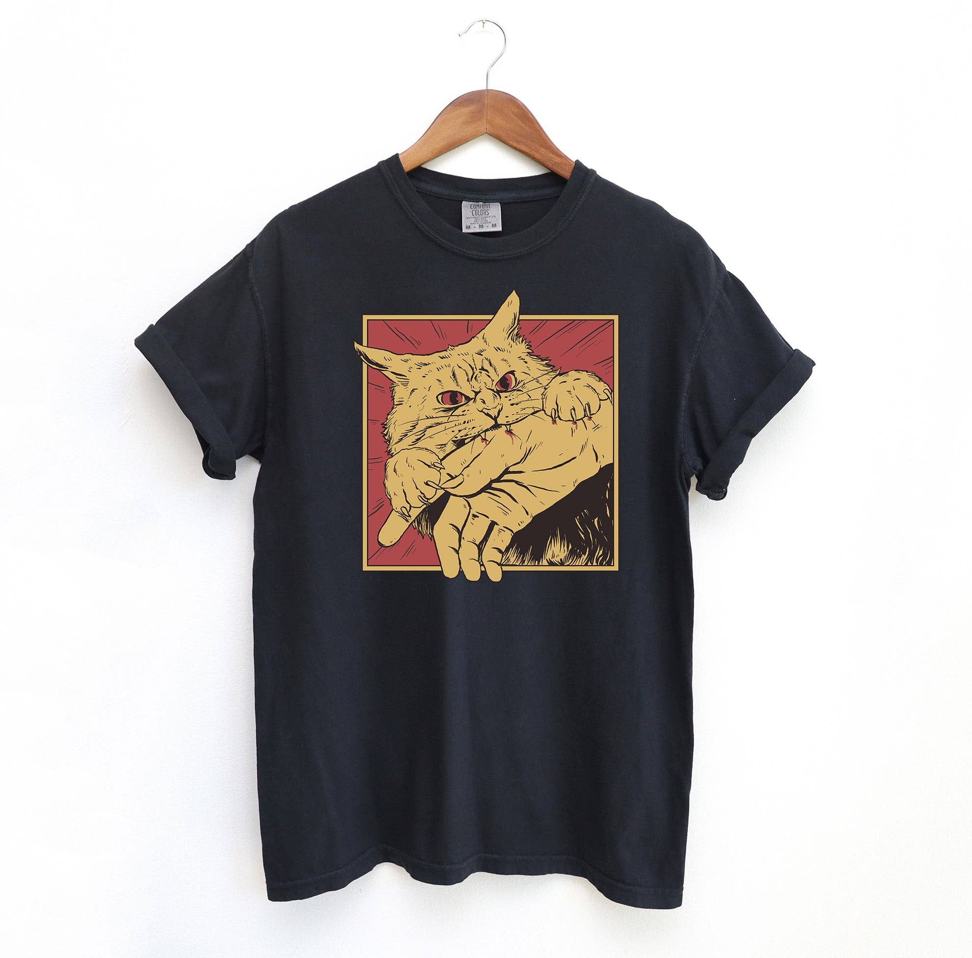 Cat Bite Manga T-Shirt, photo 1 of 6